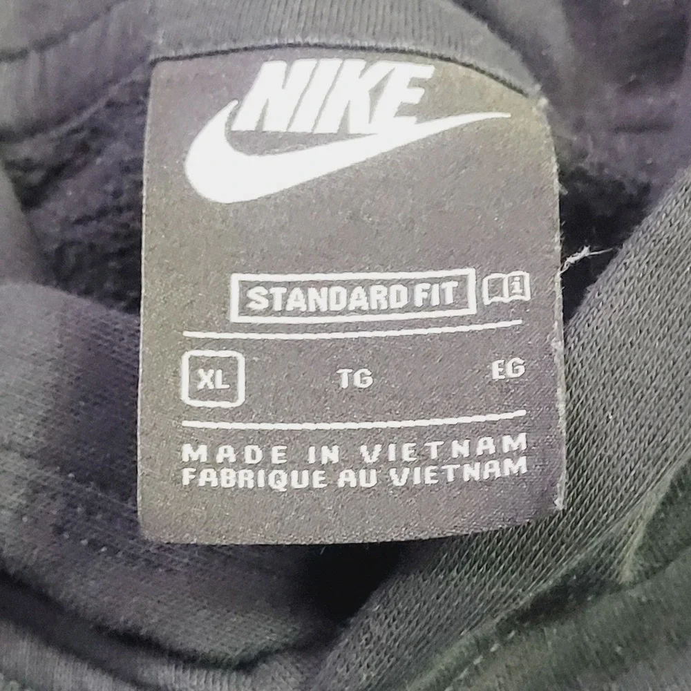 Nike Boys Sportswear Pullover Hoodie Size XL Black Fleece Logo Swoosh B7